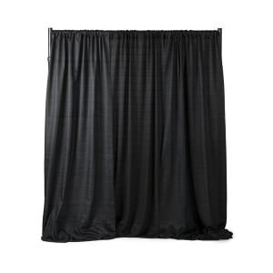 Black Banjo Drape 12'w x 3'h - Element Event Solutions