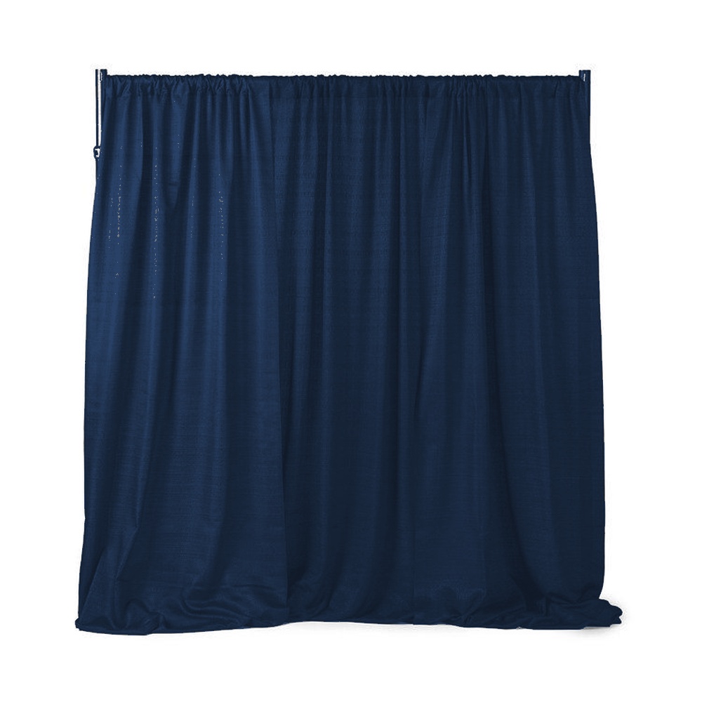 Navy Blue Banjo Drape 4'w x 12'h - Element Event Solutions