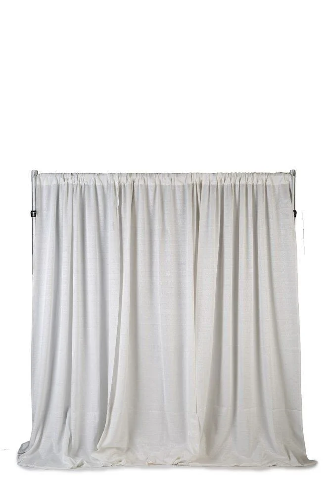 White Banjo Drape at 12' High - Element Event Solutions