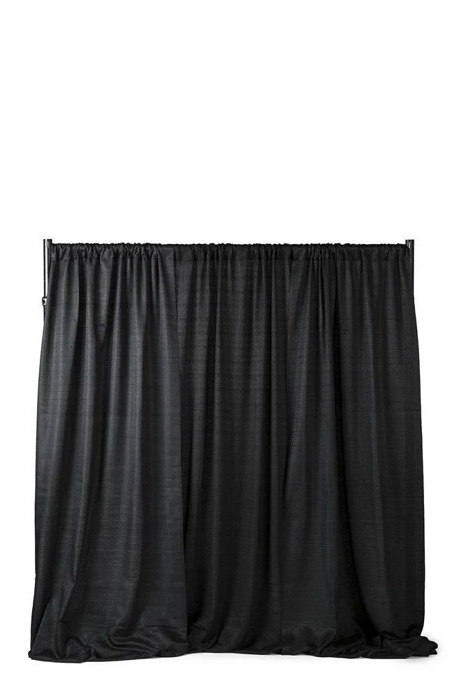 Black Banjo Drape at 12' High - Element Event Solutions