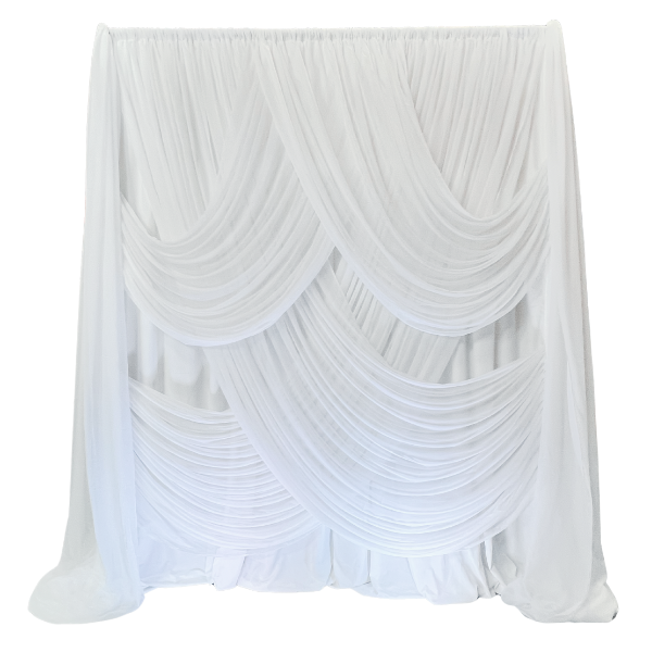 Juliette Sheer Drape Backdrop - Element Event Solutions