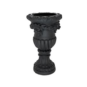 Black Rustique Painted Urn - Element Event Solutions