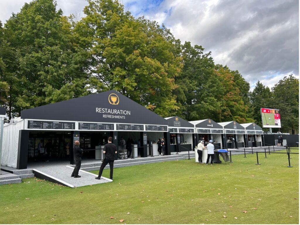 Tents at the PGA President's Cup