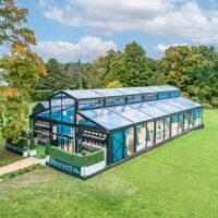 The Vista Tent on a lawn