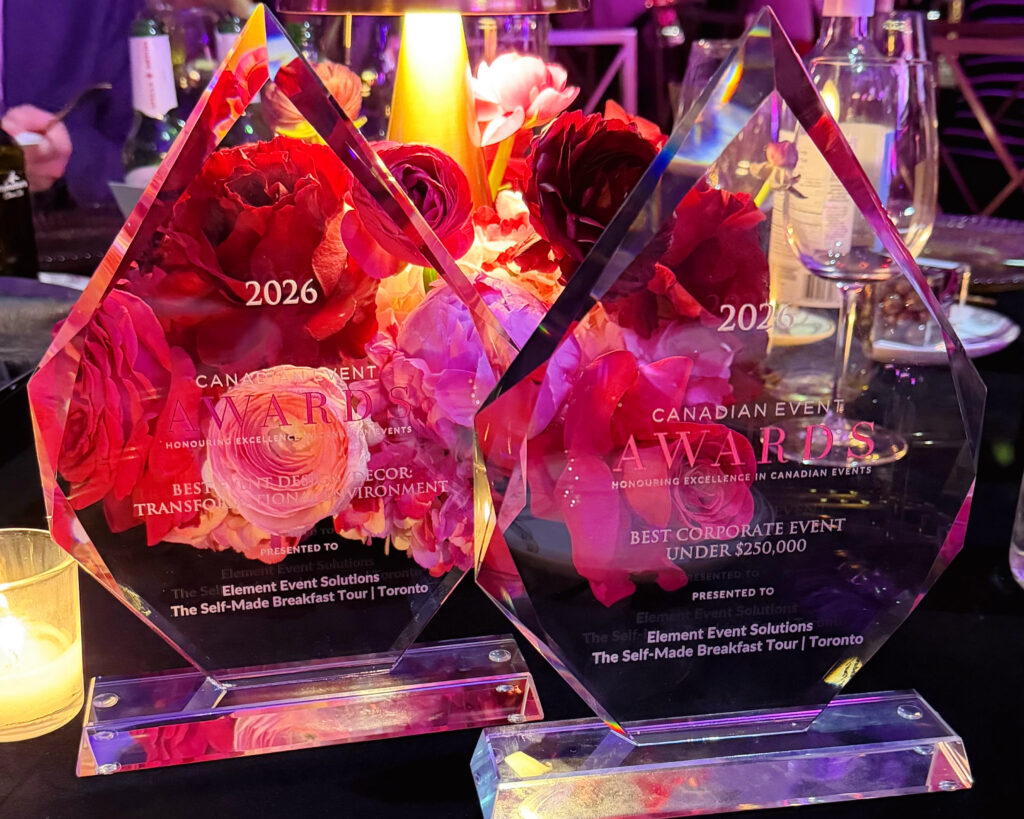 Element Event Solutions was recognized with two Canadian Event Awards at CSE Live 2026.