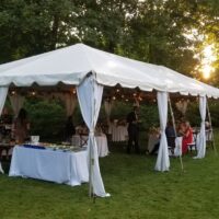 Frame Tent + Edison Bulbs