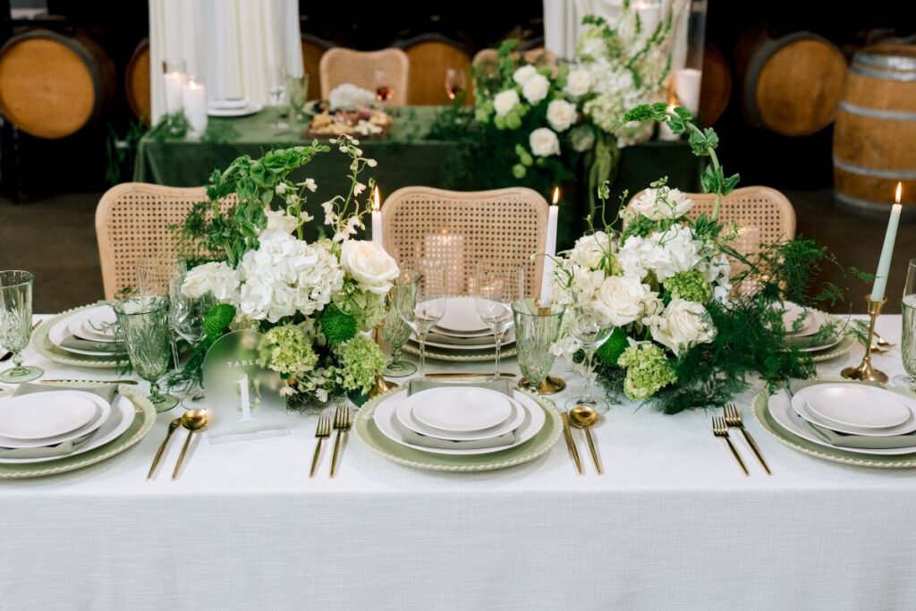 Choosing the Perfect Linen Rental 2 Elegant table setting with floral arrangements
