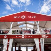 FIFA World Cup 2026: Red tent with BMO branding