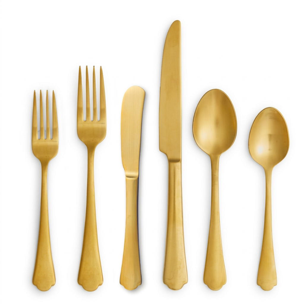 Ethan Brushed Gold Flatware